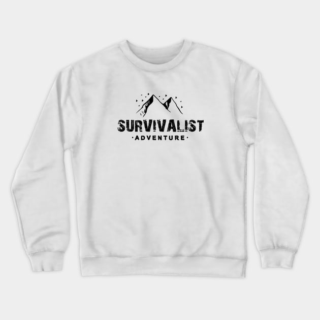 SURVIVALIST ADVENTURE Crewneck Sweatshirt by Mr Youpla